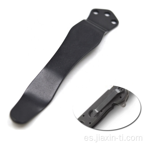 Clip de bolsillo para cinturón con clips de titanio para transporte profundo